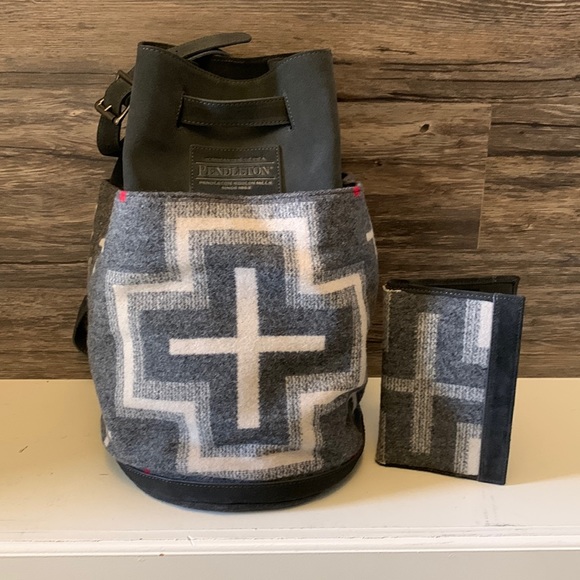 Pendleton Bags Pendleton Bucket Backpack And Wallet Poshmark